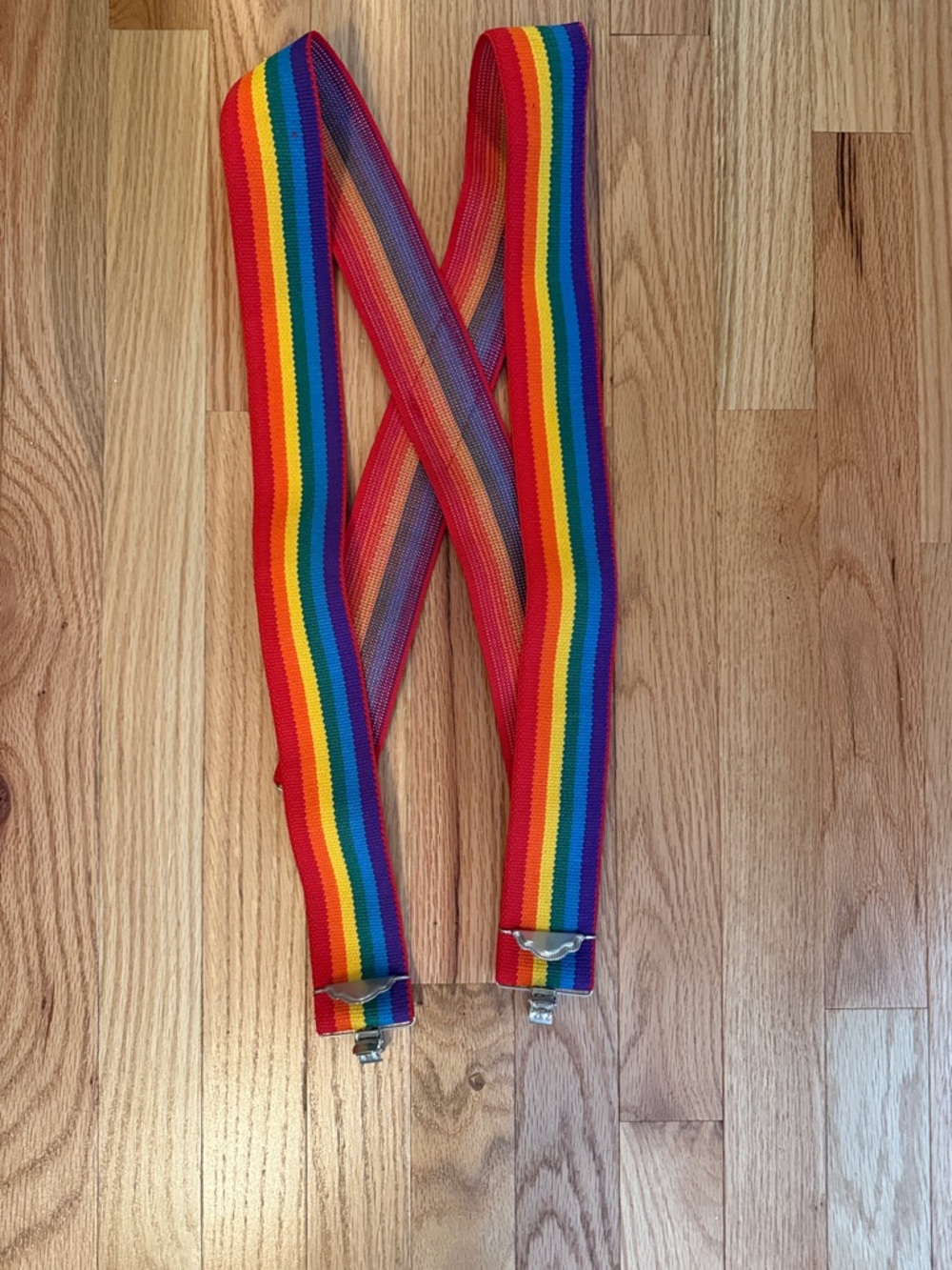 Rainbow Suspenders - Multicolor Elastic Braces